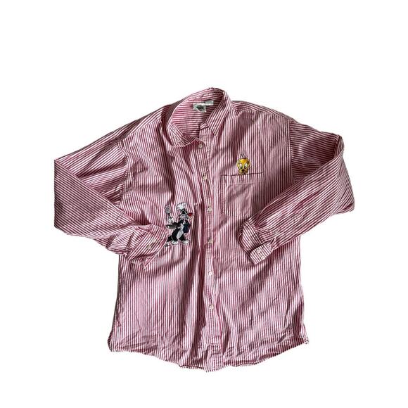 Vintage Looney Tunes Tweety Sylvester Shirt – Made in Hong Kong L - Picture 1 of 5